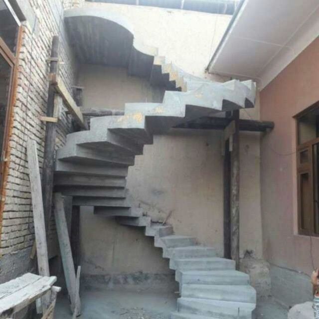 Бетон лестница құю | Монолит баспалдақ | Шымкент