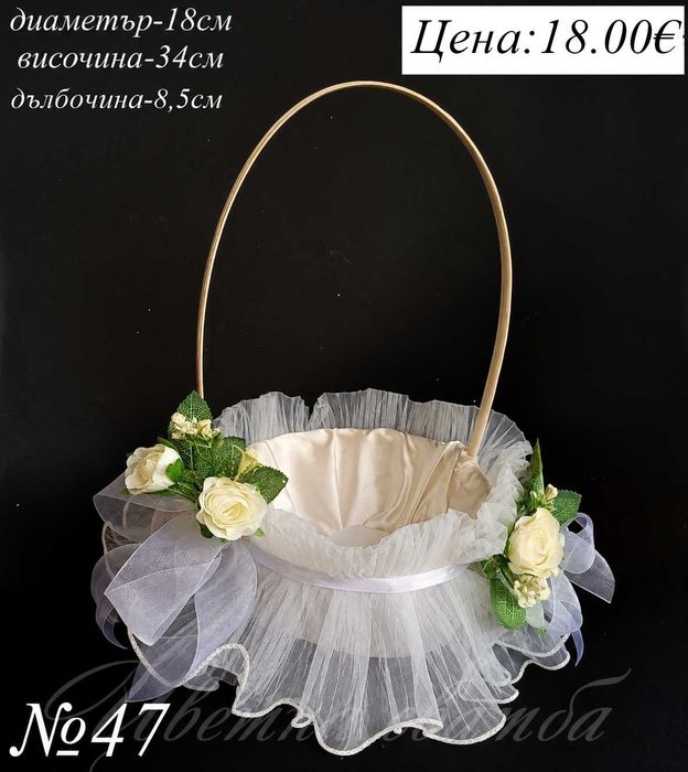 Сватбена кошница, Кошница за сватба, Кошничка за късмети