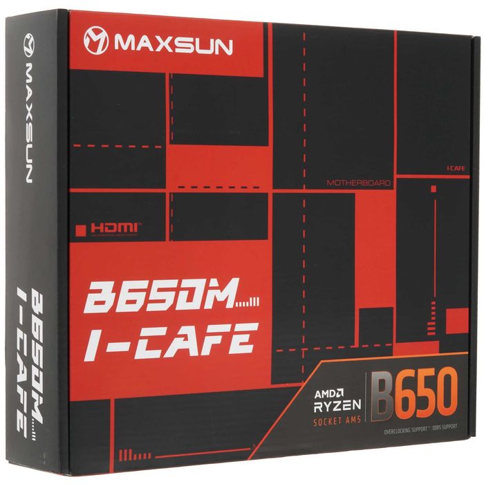 - Материнская плата Maxsun B650M I-CAFE DDR5