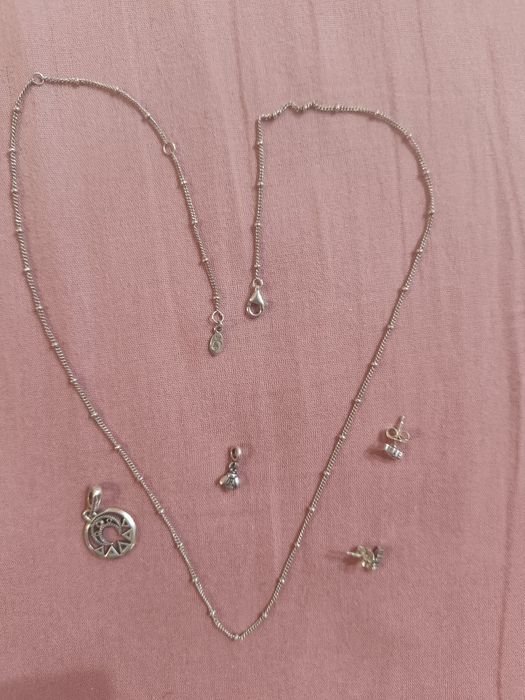 Оригинални бижута Пандора и сет сребро 925