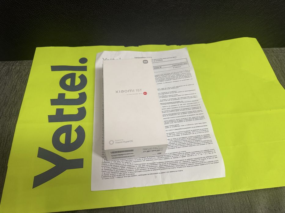 ЗАПЕЧАТАН 512GB Xiaomi 15T Yettel Гаранция 2027 Black