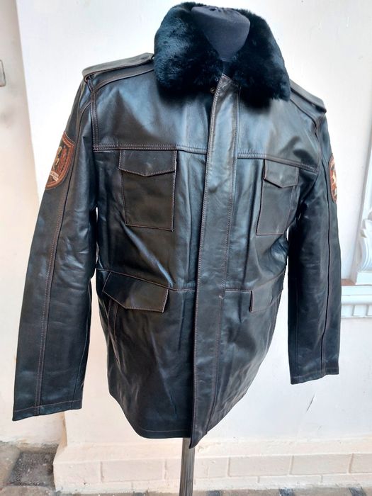 Куртка из натуральной кожи со съёмным утеплением