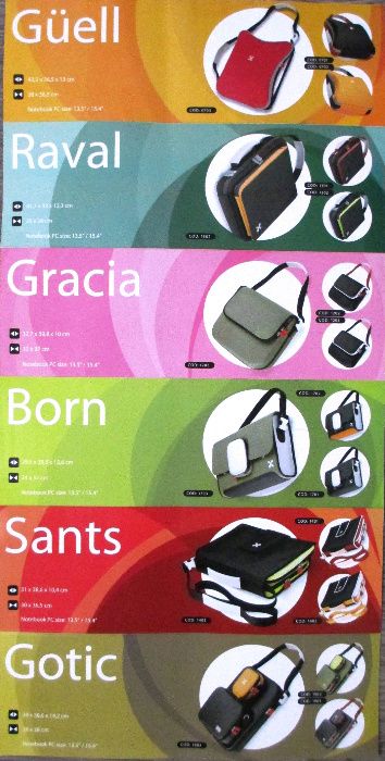 geantă laptop de designer, Barcelona Balmes, nouă, sigilată