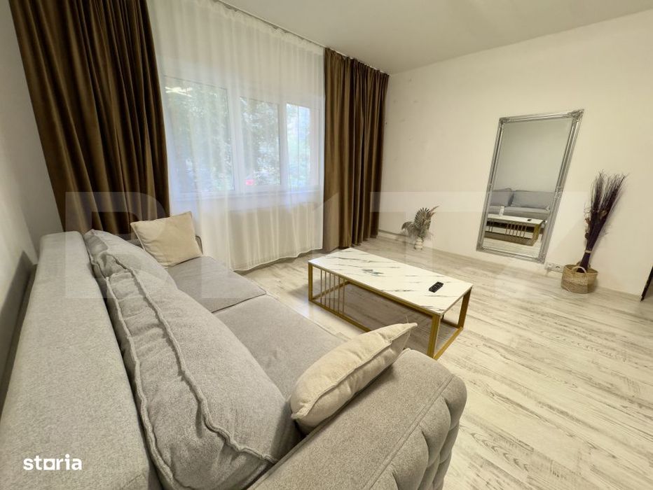 Apartament 2 camere 52mp parter, centrala termica proprie, Brazda