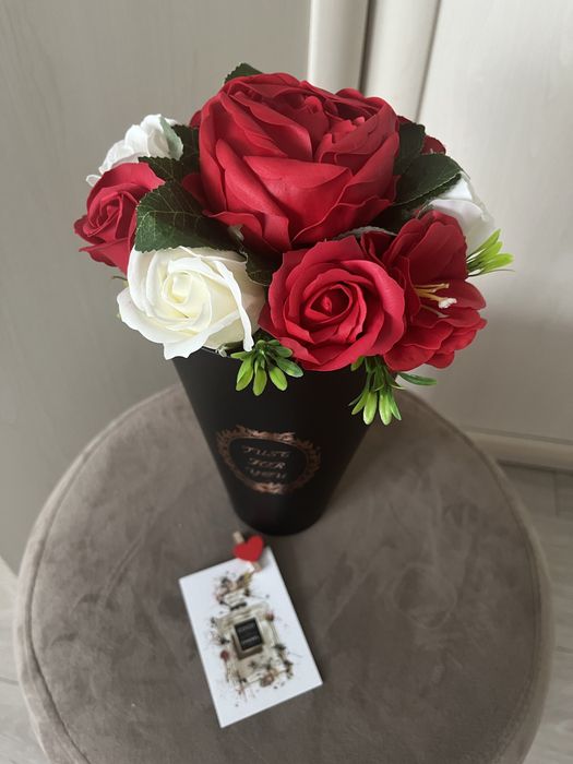 Букеты из мыльных роз