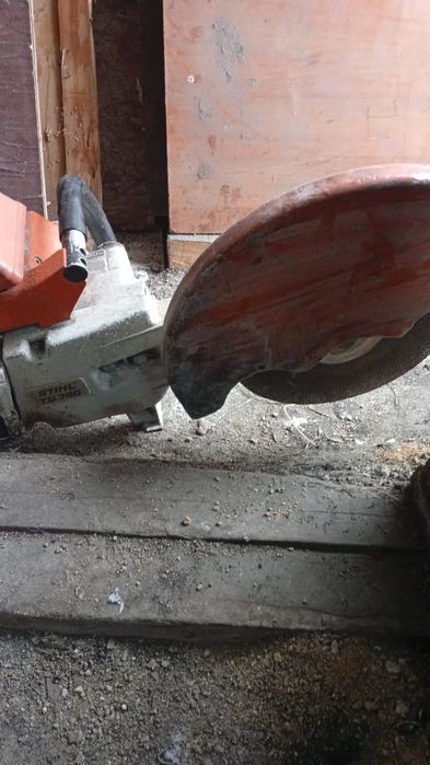 Рельсорез в рабочем состоянии