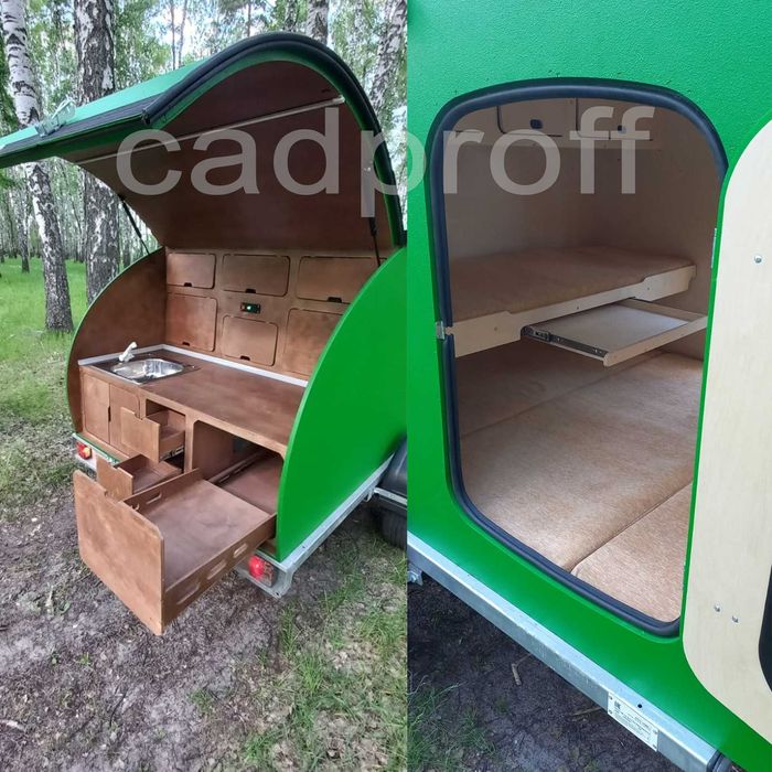 Кемпер "SOVA" v1. Проект, чертежи