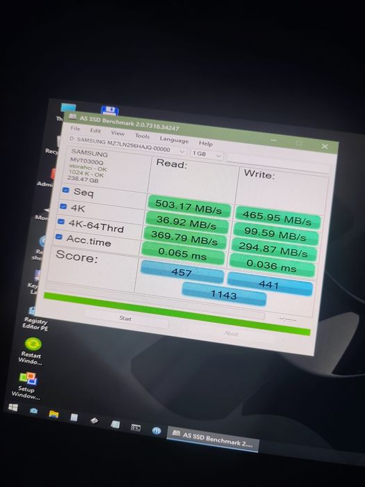 Ssd Samsung Pm871b 256gb 97%viata