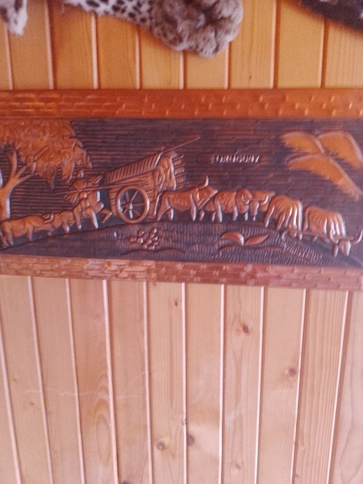 Прекрасна антикварна медна картина пано 168 лв.ева