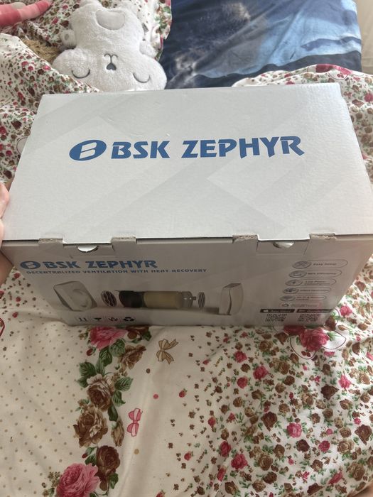 „BSK Zephyr – sistem de ventilație cu recuperare de căldură, Wi-Fi, nou în cutie. Ideal pentru apartament sau casă.