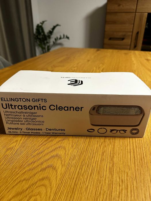 Aparat Curatare Ultrasonic Bijuterii Ochelari 46KHz Alb Nou Sigilat