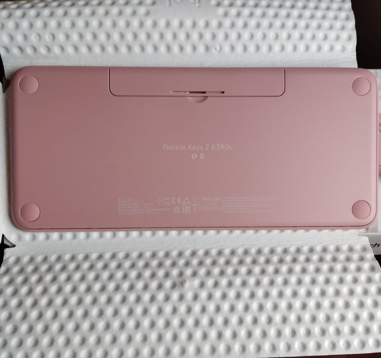 Tastatura Logitech  - Pebble Keys 2 K380s, Wireless,Rose noua