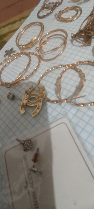 Бижутерия серьги и пару кулонов цена за все
