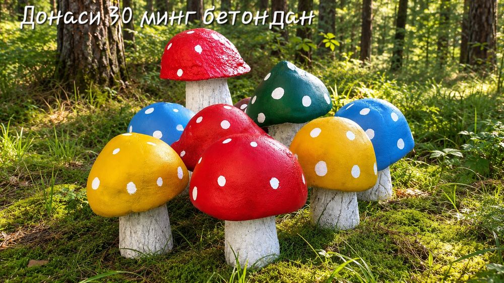 Бог учун болалар богчалари учун бетондан ясалган. Манзил Карши шахри.