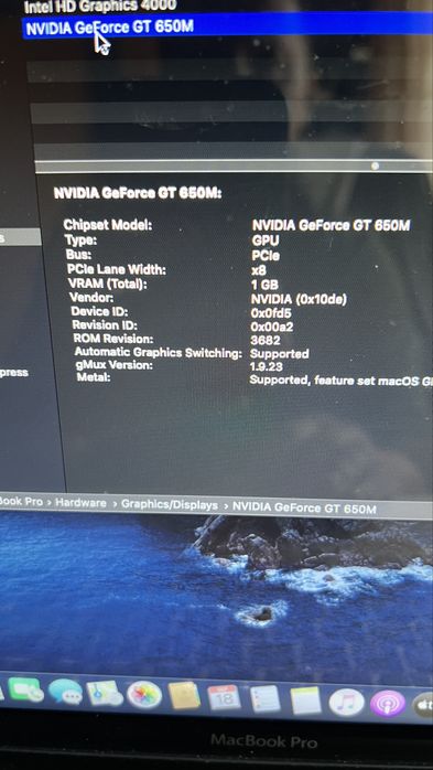 Macbook pro 15 2012 CTO