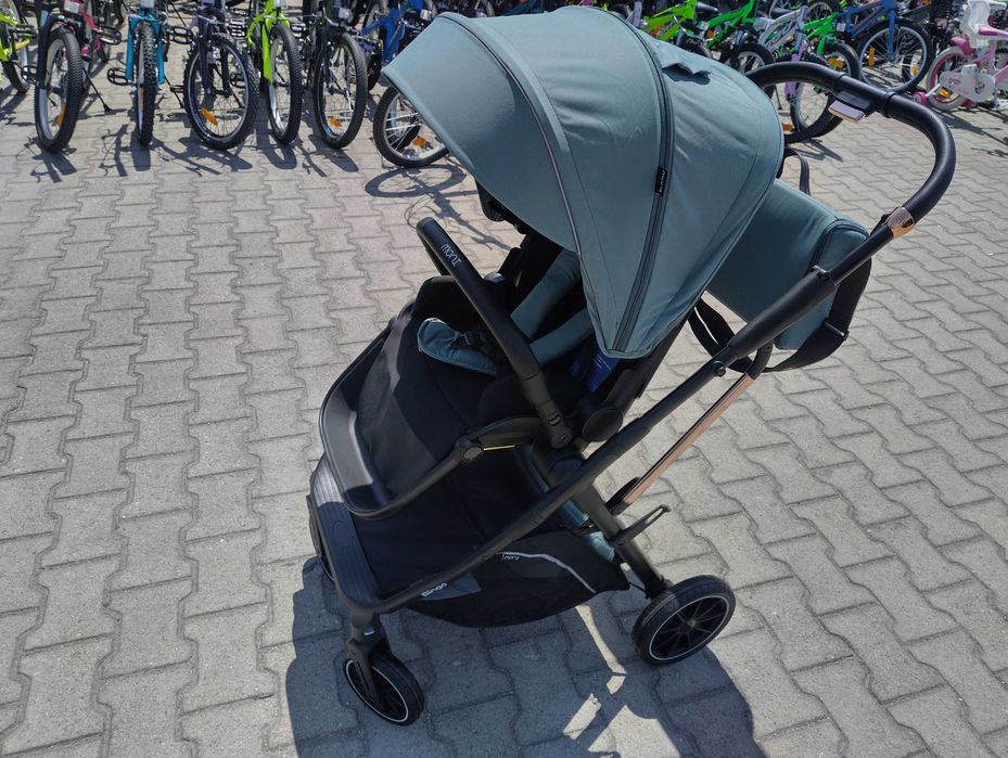 MONI Комбинирана бебешка количка BINGO зелен