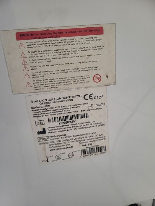 Concentrator Oxigen cu nebulizator RespiroX