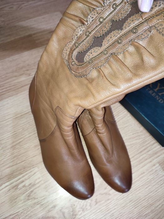 Сапоги натуральная кожа