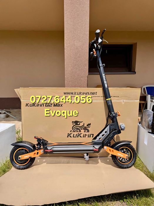 Trotineta electrica Kukirin G2 MAX sigilata 2026 1000 wati 21 AMPERI