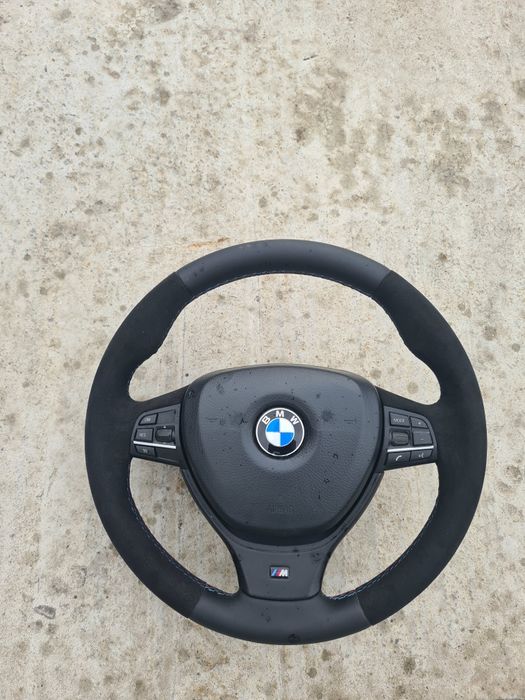 Volan M bmw f10 f11 alcantara cu piele nappa