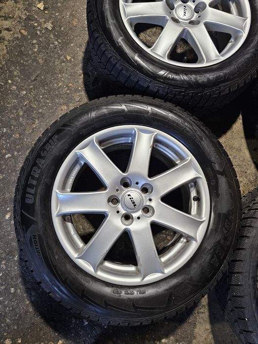 4 jante 5x108 R17 cu anvelope iarna 235 60 17 Goodyear