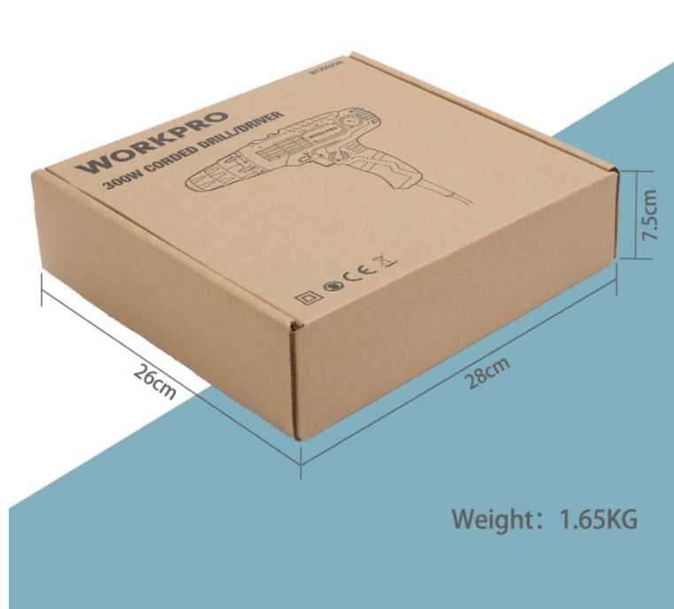 Брендовая дрель- шуруповерт -WorkPro- оригинал- гарантия - доставка