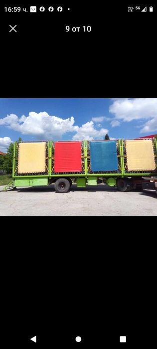 Атракцион трамплин батут ремарке