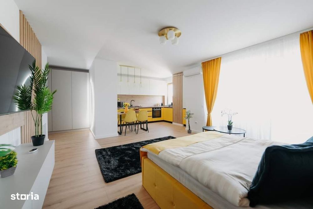 Apartamente noi, 1 camera, tip studio finisate in Green Residence