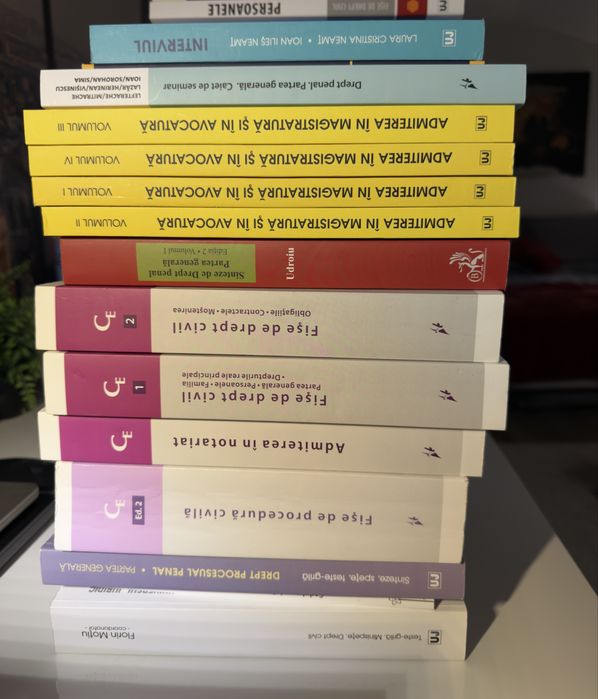 Vând cărți de drept (licență, admitere în profesie, parcurs profesional)
