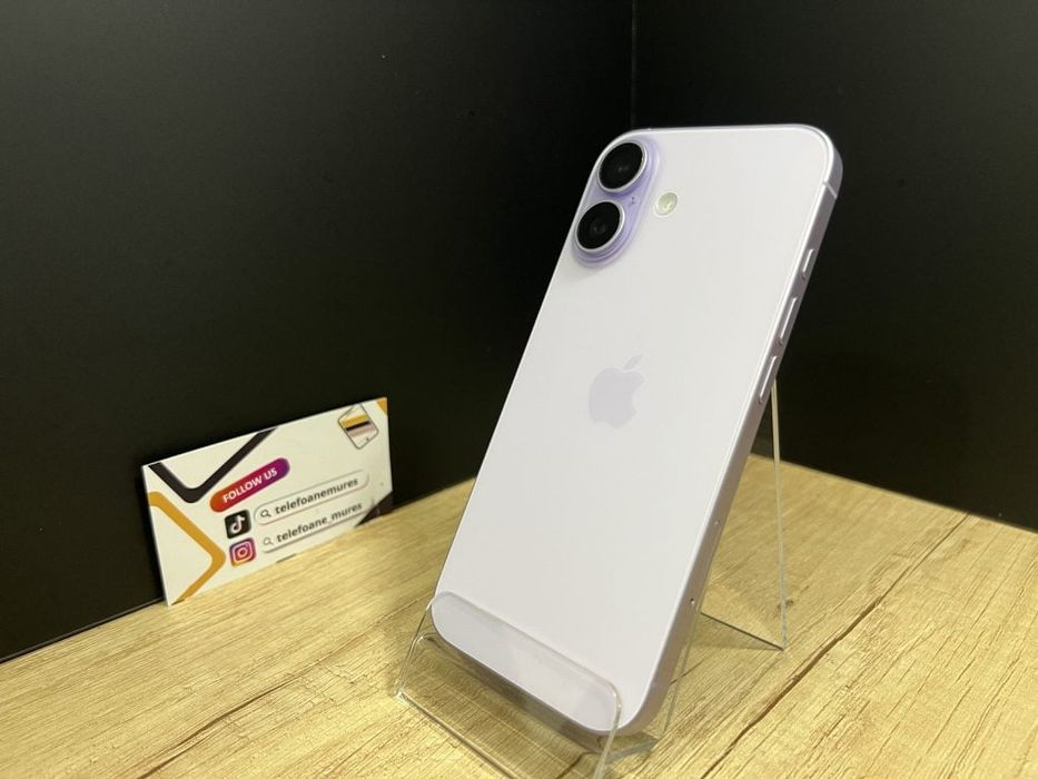 Iphone 17 256Gb Lavender Second-Hand Foarte Bun 3 ani garanție, Telefo