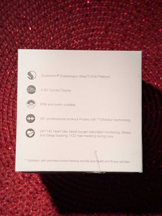 Smartwatch TicWatch E3 WearOs dual processor, impecabil, complet