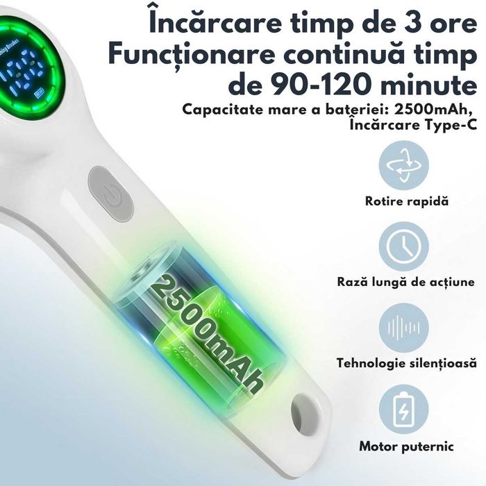 Perie electrica rotativa pentru curatare, Multifunctionala fara fir