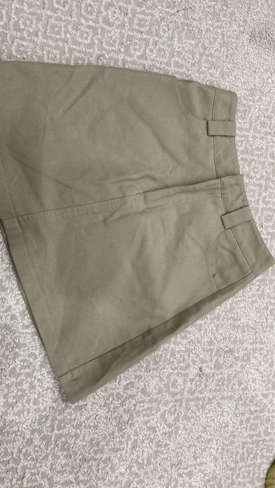 Джинсовая мини юбка-шорты