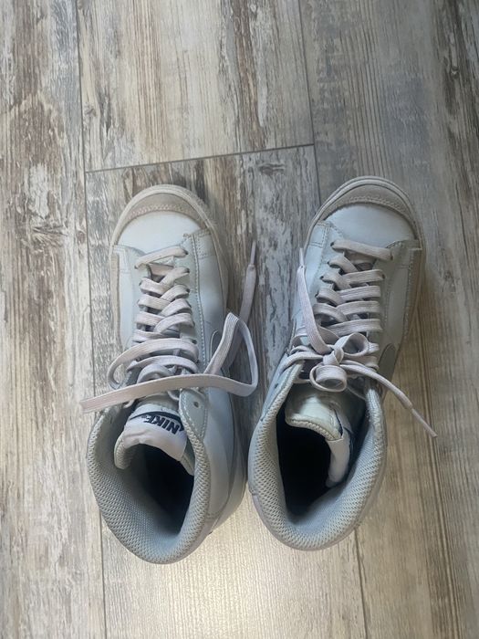 Nike кожени високи сникърси