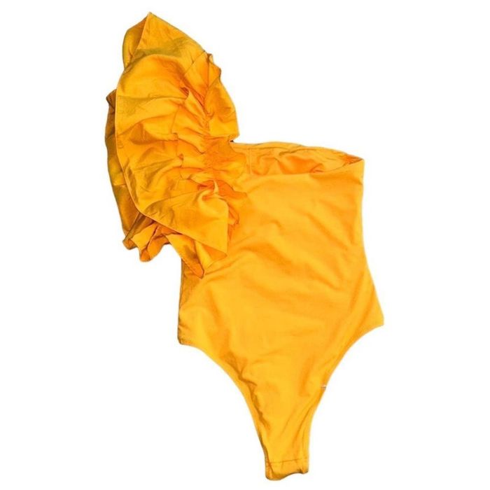 Ново боди Zara в жълт цвят