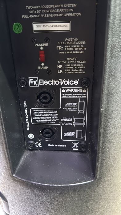 Boxe Electro Voice ZX3-90