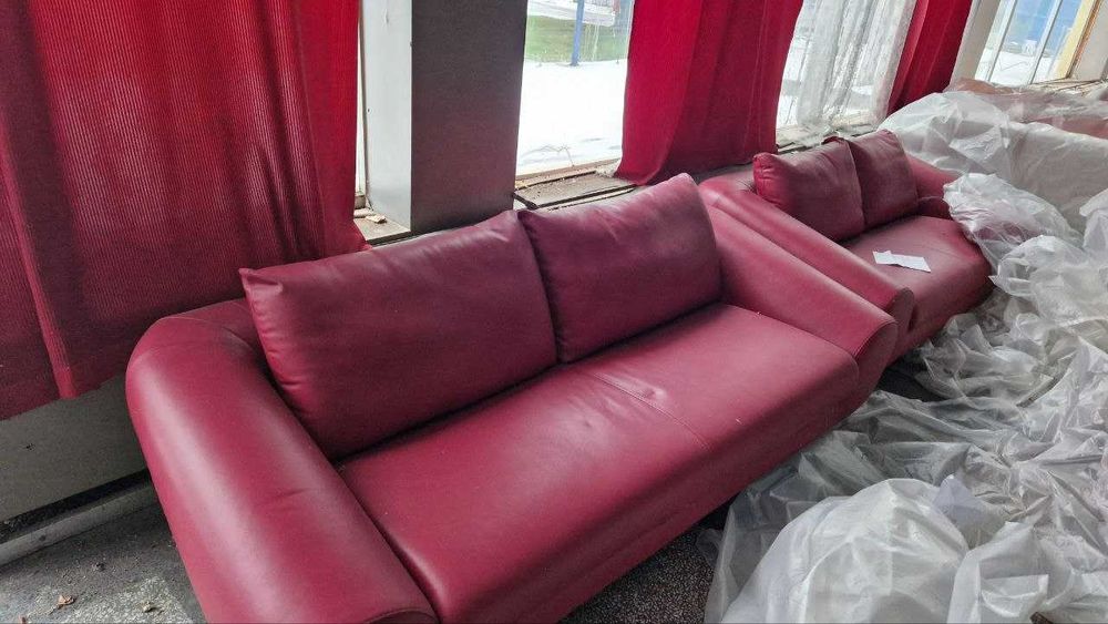 Мека мебел от кожа