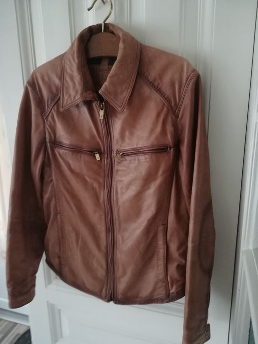 Geaca piele Massimo Dutti S bărbați piele