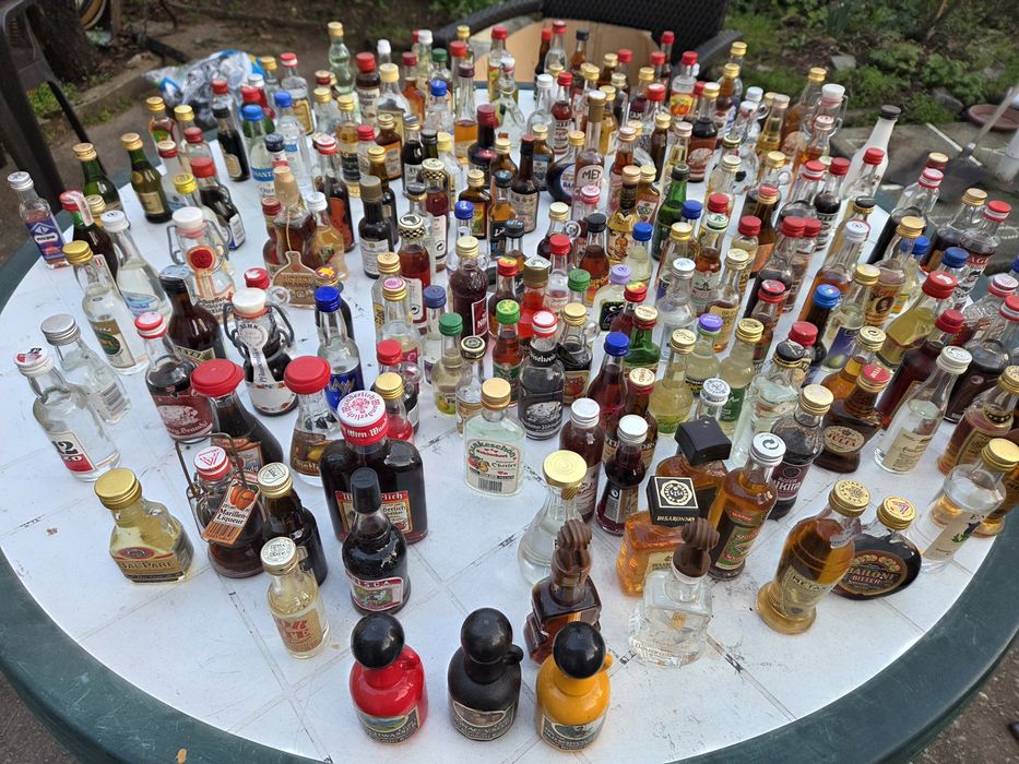 колекция от шишенца с алкохол