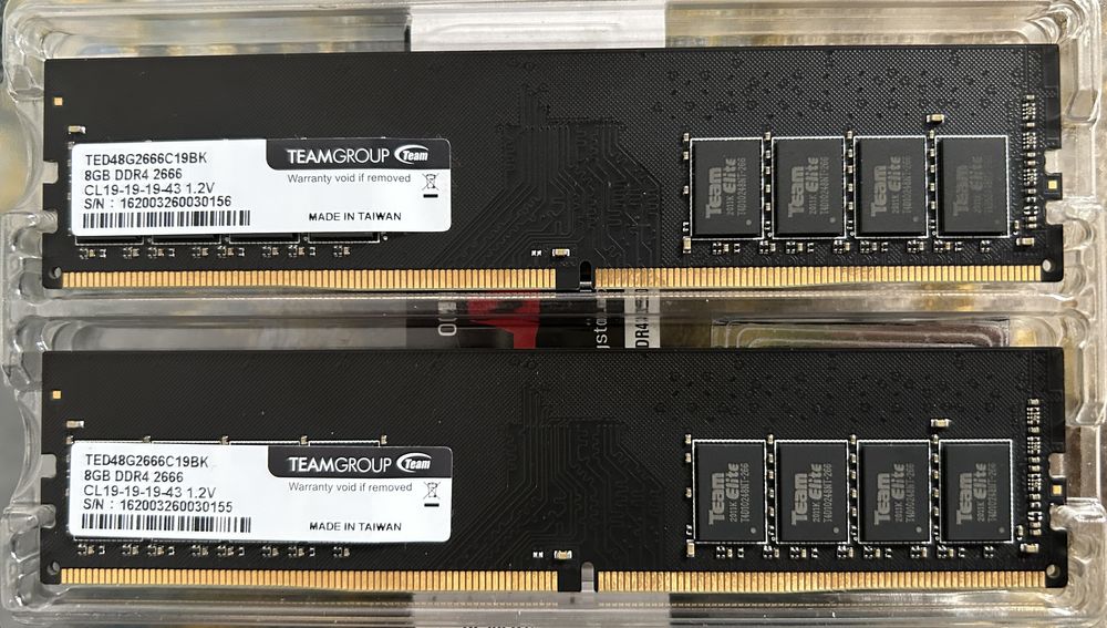 Озу 2х8GB DDR4 2666Гц