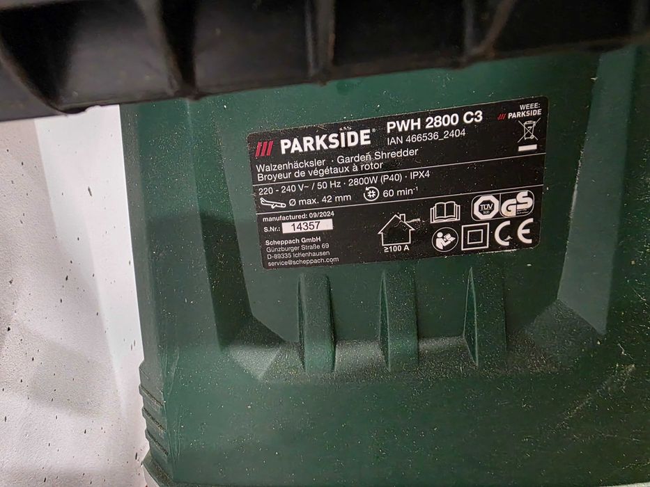 Parkside валцова дробилка, машина за заточване на свредла