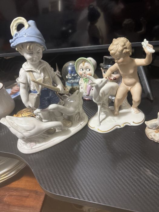 Bibelouri fata si baiat stampilate  germania