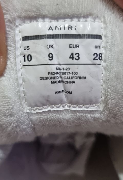 Amiri MA-1 white