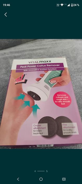 Aparat pentru îndepărtarea calusului. Se alimentează la curent.NOU!