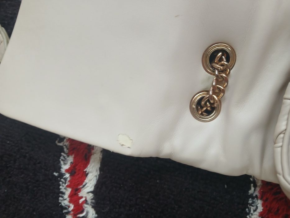 Poseta ,geanta alb ,crem