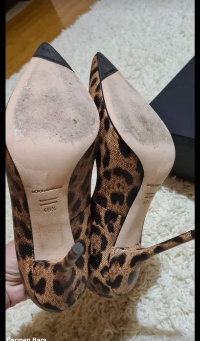 Pantofi dama animal print/leopard-print Dolce Gabbana