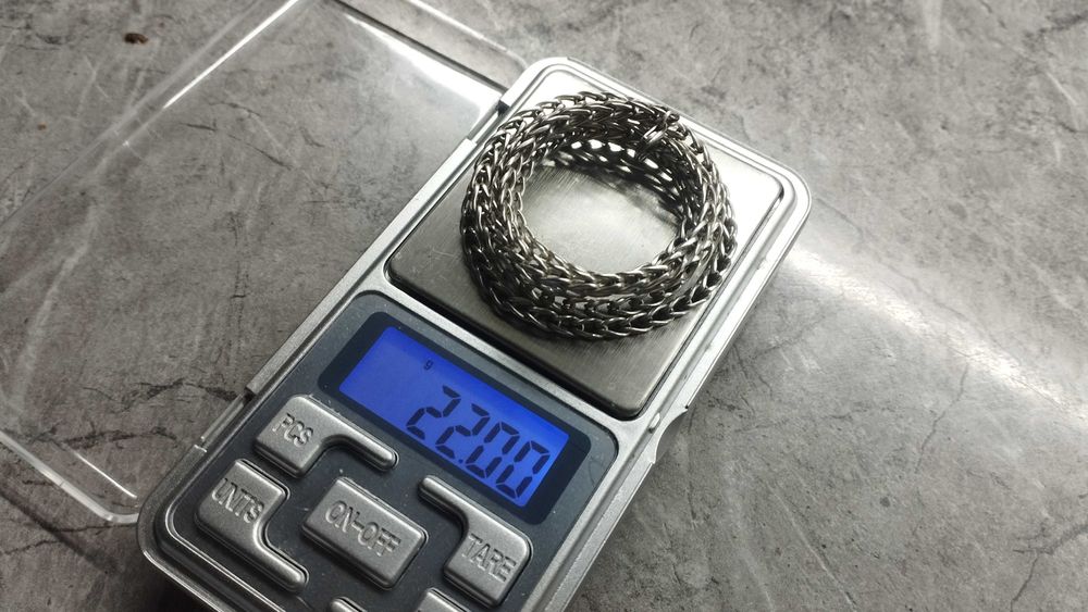 Серебряная цепочка Kumush tros ручной работы 925 проба