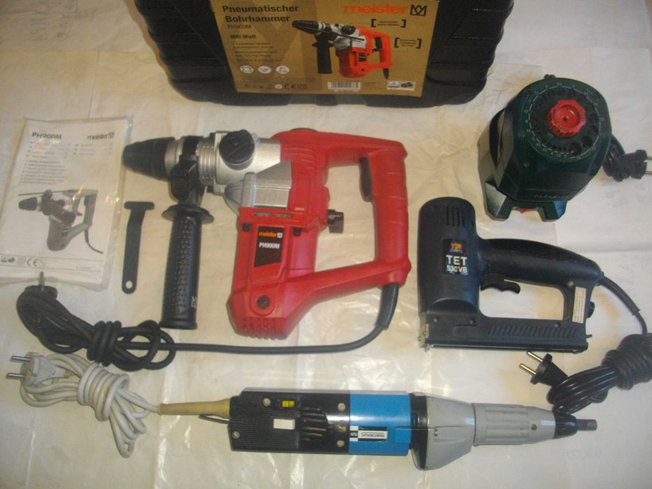 ЕЛЕКТРИЧЕСКИ Перфоратор Къртач Meister Точило бургии Такер Прав шлайф