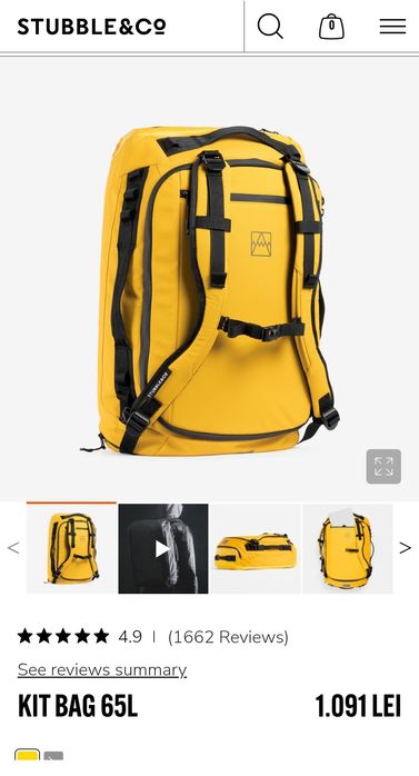 Rucsac calatorie STUBBLE&CŌ și geanta THE NORTH FACE Base Camp Duffel