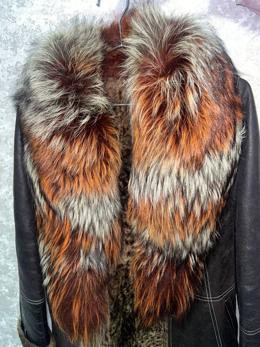 Плащ с мехом оригинал турция